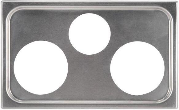 Vollrath - Adaptor Plate with One 4 ⅞" Cutout and Two 6 ⅜" Cutouts - 19193