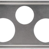 Vollrath - Adaptor Plate with One 4 ⅞" Cutout and Two 6 ⅜" Cutouts - 19193