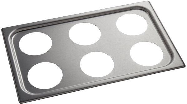 Vollrath - Adaptor Plate with Six 4 ¼" Round Cutouts - 19195