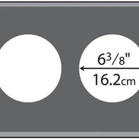 Vollrath - Adaptor Plate with Two 6 ⅜" Round Cutouts - 19190
