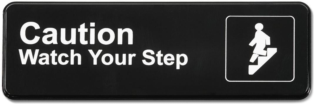 Vollrath - "Caution — Watch Your Step" Symbol Sign - 4544