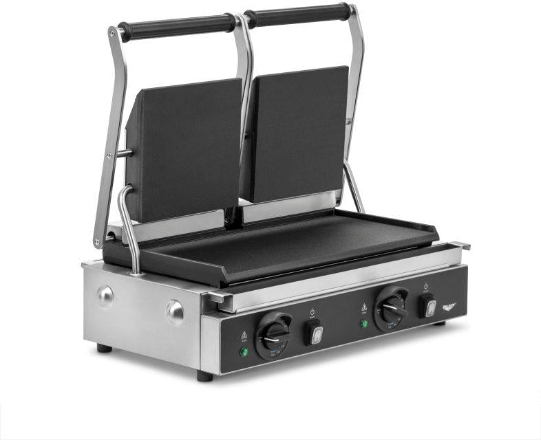 Vollrath - Double Sandwich Grill with Cast-Iron Flat Plates, NEMA 6-15P - PSG4-DF208240