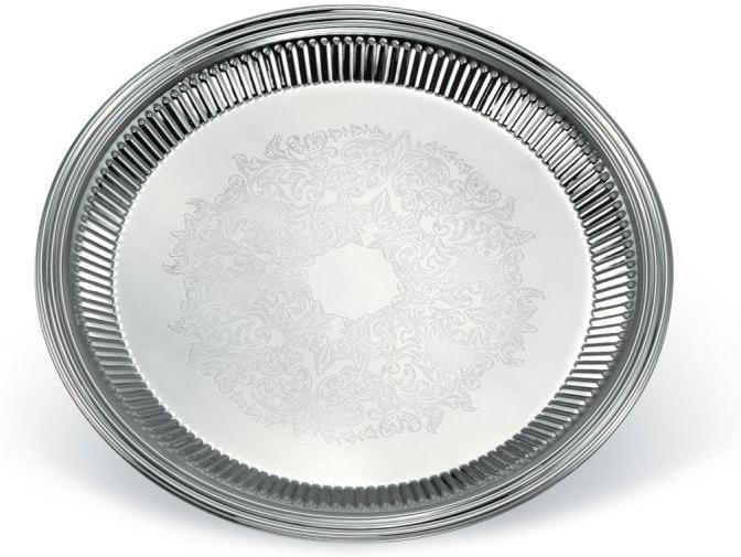 Vollrath - Esquire™ Round Fluted Trays, 14" Diameter - 82169