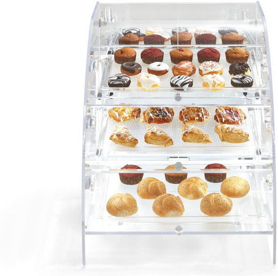 Vollrath - Extra-Large Three-Tier Baked Goods Display Case With Front And Rear Access - XLBC3R-1826-13