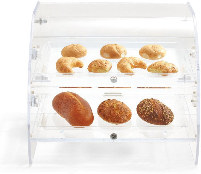 Vollrath - Extra-Large Two-Tier Baked Goods Display Case With Front And Rear Access - XLBC2FR-1826-13