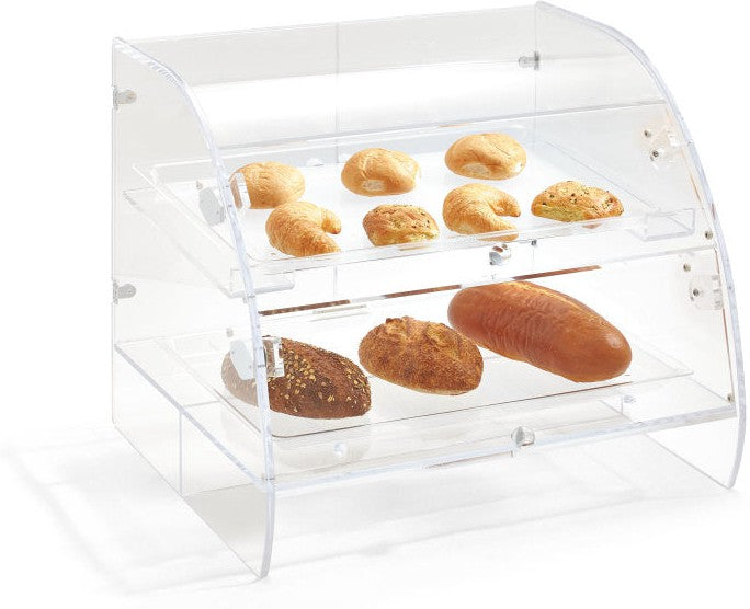 Vollrath - Extra-Large Two-Tier Baked Goods Display Case With Front And Rear Access - XLBC2FR-1826-13