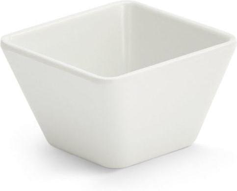 Vollrath - Extra-Small Square Melamine Cubic Display Bowl in White - V22200