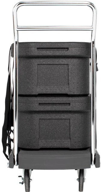 Vollrath - Flatbed Utility Dolly Dark Gray With 5” Casters And Straps - 1694