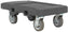 Vollrath - Flatbed Utility Dolly In Dark Gray With 6” Pneumatic Wheels, Straps - 1695-1