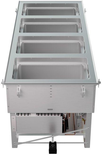 Vollrath - Four-Well 208–240V Hot, Cold, Frozen Drop-In Unit with Auto Drain - FC-HCF-04208-AD
