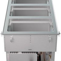 Vollrath - Four-Well 208–240V Hot, Cold, Frozen Drop-In Unit with Auto Drain - FC-HCF-04208-AD