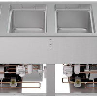 Vollrath - Four-Well 208–240V Hot, Cold, Frozen Drop-In Unit with Auto Drain - FC-HCF-04208-AD