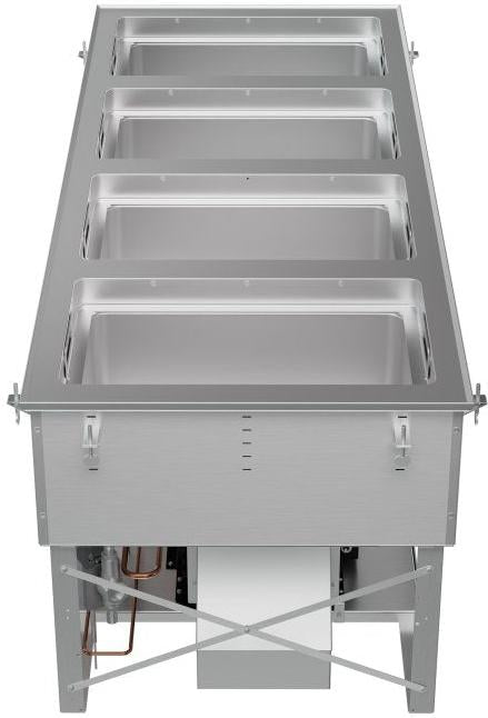 Vollrath - Four-Well 208–240V Hot, Cold, Frozen Drop-In Unit with Auto Drain - FC-HCF-04208-AD