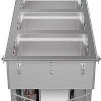 Vollrath - Four-Well 208–240V Hot, Cold, Frozen Drop-In Unit with Auto Drain - FC-HCF-04208-AD