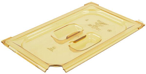 Vollrath - Fourth-Size Super Pan® Slotted Cover in Amber - 34400