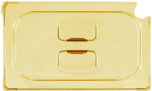 Vollrath - Fourth-Size Super Pan® Slotted Cover in Amber - 34400