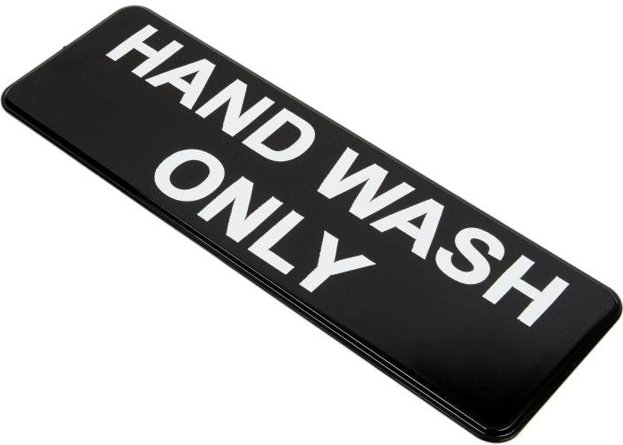 Vollrath - "Hand Wash Only" Symbol Sign - 4504