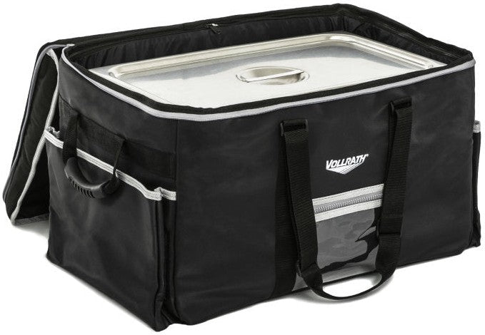 Vollrath - Large 5-Series Insulated Catering Bag With Heating Pad Power Pack Removable Liner And Three Pan Dividers - VCBL500