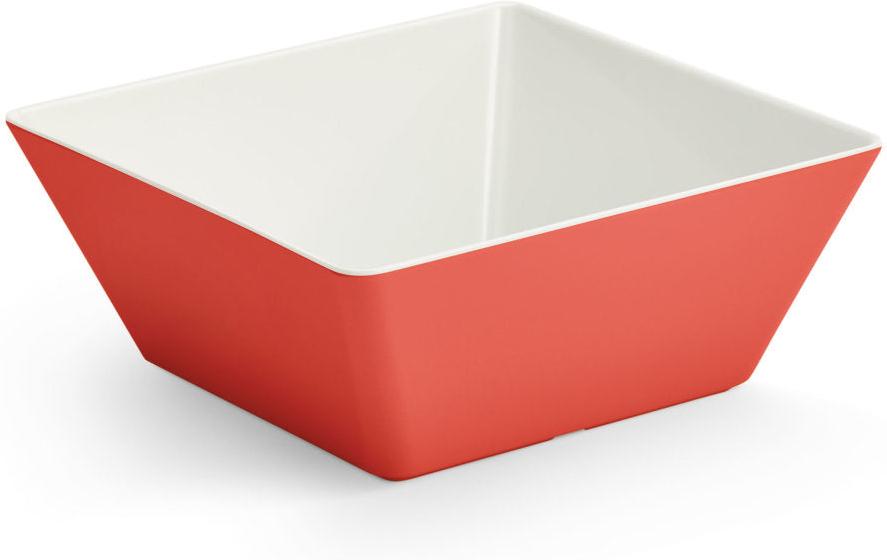 Vollrath - Large Square Melamine Cubic Display Bowl in Red - V2220340