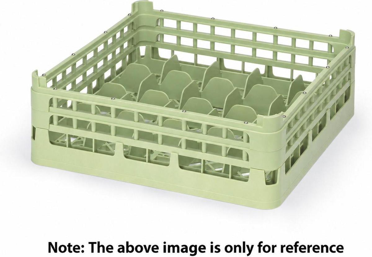 Vollrath - Medium 20-Compartment Signature Full-Size Cup Light Green Rack with Grey Extender - 5267716