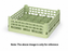 Vollrath - Medium 20-Compartment Signature Full-Size Cup Light Green Rack with Red Extender - 5267713