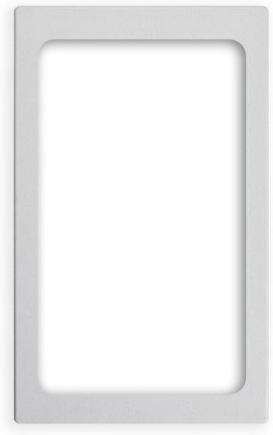 Vollrath - Miramar® Resin Template for One Large Rectangular Miramar Contemporary Food Pan in White Stone - 8244020