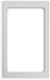 Vollrath - Miramar® Resin Template for One Large Rectangular Miramar Contemporary Food Pan in White Stone - 8244020