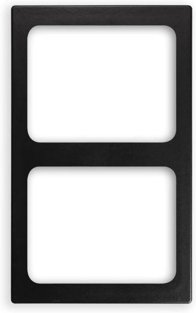 Vollrath - Miramar® Resin Template for Two Half-Size Miramar Contemporary Food Pans in Black - 8244118