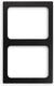 Vollrath - Miramar® Resin Template for Two Half-Size Miramar Contemporary Food Pans in Black - 8244118