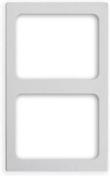 Vollrath - Miramar® Resin Template for Two Rectangular Miramar Contemporary Food Pans in White Stone - 8244120