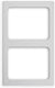 Vollrath - Miramar® Resin Template for Two Rectangular Miramar Contemporary Food Pans in White Stone - 8244120