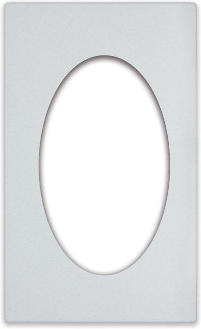 Vollrath - Miramar® Resin Templates for Decorative Pans, 12.75" Width, 21.12" Depth in White Stone - 8240120