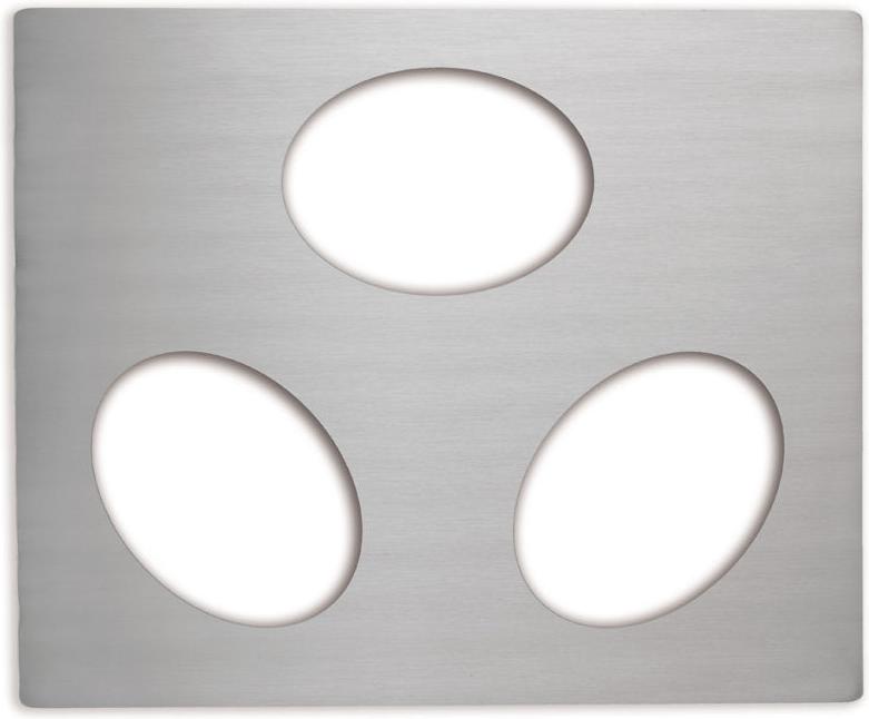 Vollrath - Miramar® Stainless Steel Double Well Templates - 8250114