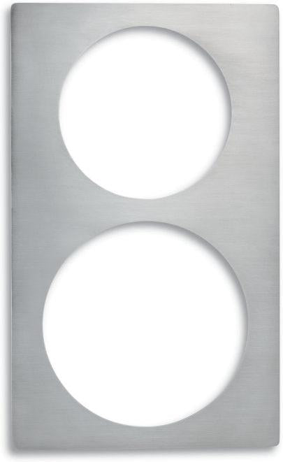 Vollrath - Miramar® Stainless Steel Template for One Large and One Small Round Miramar Display Cookware Food Pans - 8242014