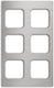 Vollrath - Miramar® Stainless Steel Template for Six Sixth-Size Miramar Contemporary Food Pans - 8244314