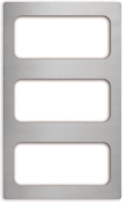 Vollrath - Miramar® Stainless Steel Template for Three Third-Size Miramar Contemporary Food Pans - 8244214