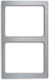 Vollrath - Miramar® Stainless Steel Template for Two Small Food Pans with Plain Edges - 8243014