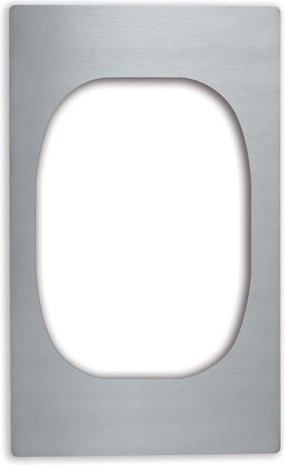 Vollrath - Miramar® Stainless Steel Template with Plain Edges for One Large Rectangular Miramar Display Cookware Food Pan - 8242714