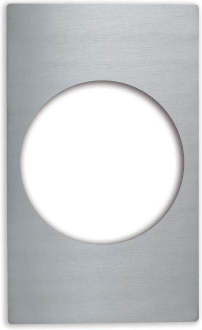 Vollrath - Miramar® Stainless Steel Template with Plain Edges for One Large Round Miramar Display Cookware Food Pan - 8242614
