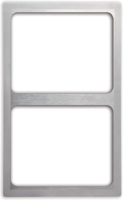 Vollrath - Miramar® Stainless Steel Template with Satin Edges for Two Small Miramar Display Cookware Food Pans - 8243016