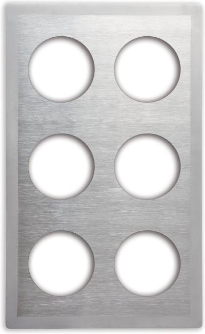 Vollrath - Miramar® Stainless Steel Templates, 21.1" Width, 12.78" Depth, 0.75" Height - 8241916