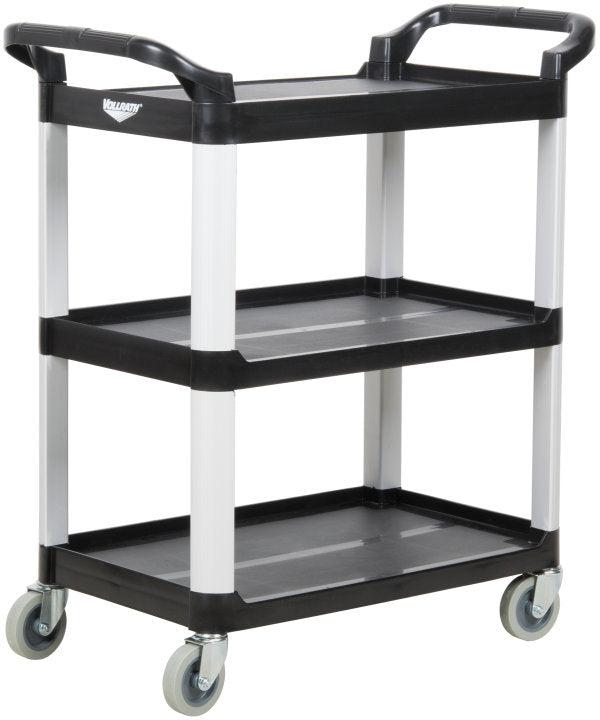 Vollrath - Multi-Purpose Plastic Cart, 33" x 16.8125" x 37" in Black - 97006