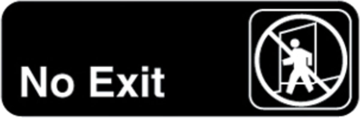 Vollrath - "No Exit" Symbol Sign - 4508