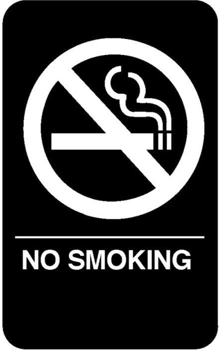 Vollrath - No Smoking Braille Symbol Sign - 5638
