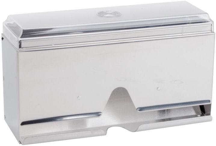 Vollrath - One-Sided Wrapped Straw Dispenser, 12.25" x 4.437" x 7" in Stainless Steel - 3805-28