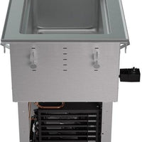 Vollrath - One-Well 208–240V Hot, Cold, Frozen Drop-In Unit with Auto Drain and Flat Flange - FC-HCF-01208-AD-FF