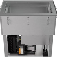 Vollrath - One-Well 208–240V Hot, Cold, Frozen Drop-In Unit with Auto Drain and Flat Flange - FC-HCF-01208-AD-FF