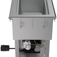 Vollrath - One-Well 208–240V Hot, Cold, Frozen Drop-In Unit with Auto Drain and Flat Flange - FC-HCF-01208-AD-FF