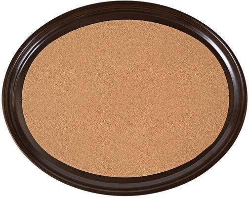 Vollrath - Oval Cork-Lined Laminated Serving Tray in Brown, 20" Width - 86333