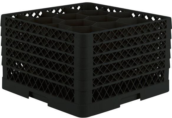 Vollrath - Rack Max®, 12-Compartment 5 Extenders Black - TR18JJJJA-06